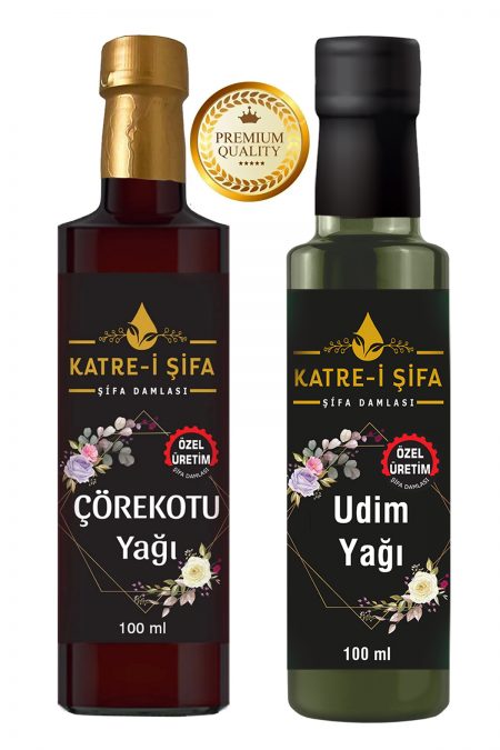 Katre-i Şifa İkili Fırsat Paketi - Özel Üretim UDİM Yağı & Özel Üretim Soğuk Sıkım Çörekotu Yağı